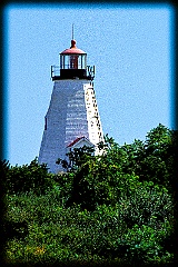 Plymouth (Gurnet) Light on a Sunny Day - Gritty Look